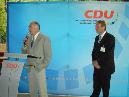 CDU-LT-Fraktion Mediennacht 2004, MP Prof. Böhmer, J. Scharf