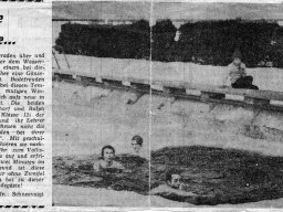 Eisbaden in der Badeanstalt Salzwedel 1970, Bericht Volksstimme